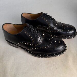 Valentino Garavani LY0S0949 ABG 0NO Men's Dress Shoes Oxford Black Metal